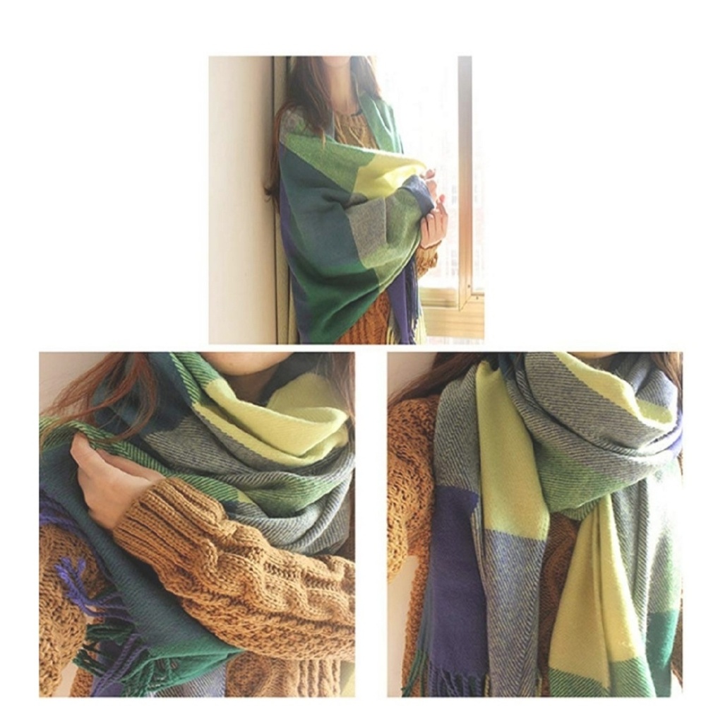 NIP Large plaid Cashmere scarf